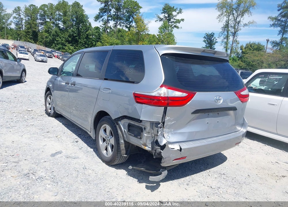 2017 TOYOTA SIENNA L 7 PASSENGER VIN: 5TDZZ3DC4HS818391