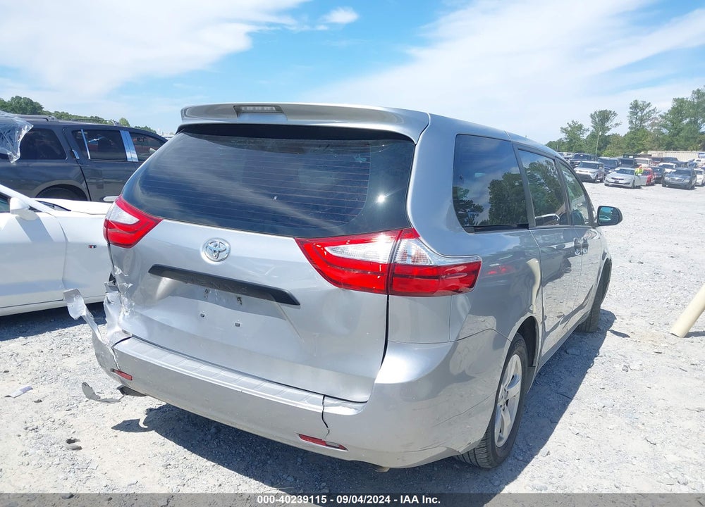 2017 TOYOTA SIENNA L 7 PASSENGER VIN: 5TDZZ3DC4HS818391