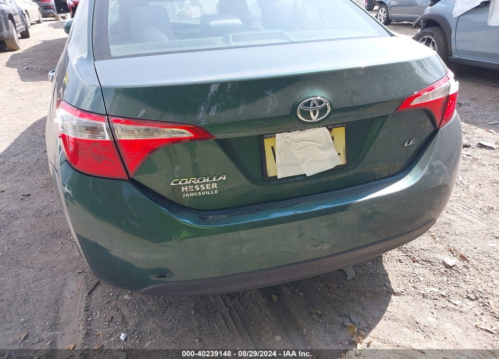 2016 TOYOTA COROLLA LE VIN: 2T1BURHE1GC703978