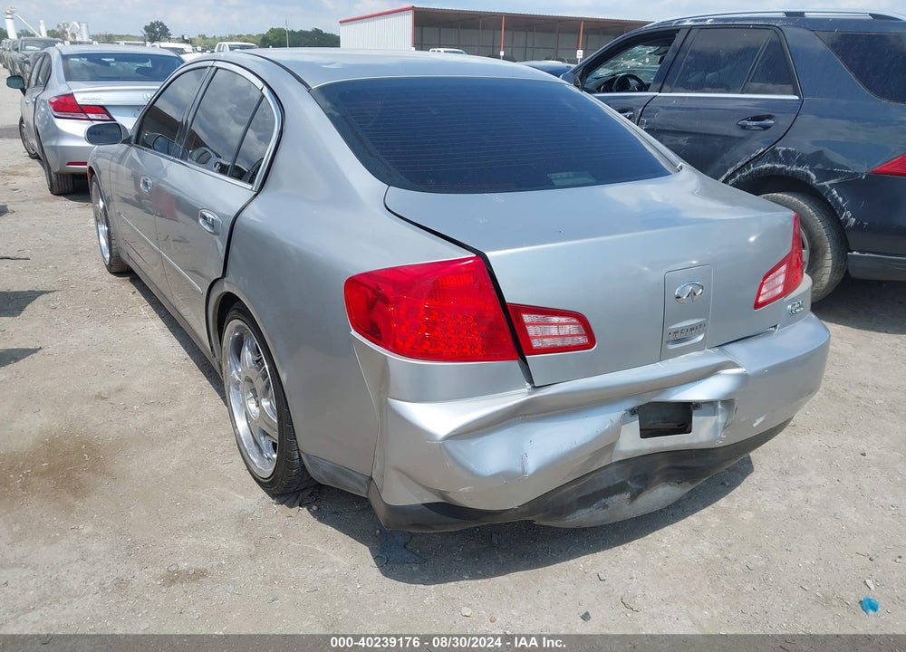 2003 INFINITI G35 BASE W/6 SPEED MANUAL VIN: JNKCV51E53M018964