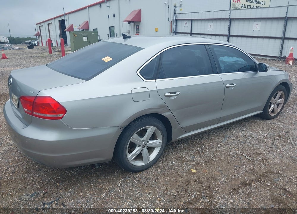 2013 VOLKSWAGEN PASSAT 2.5L SE VIN: 1VWBH7A3XDC080458