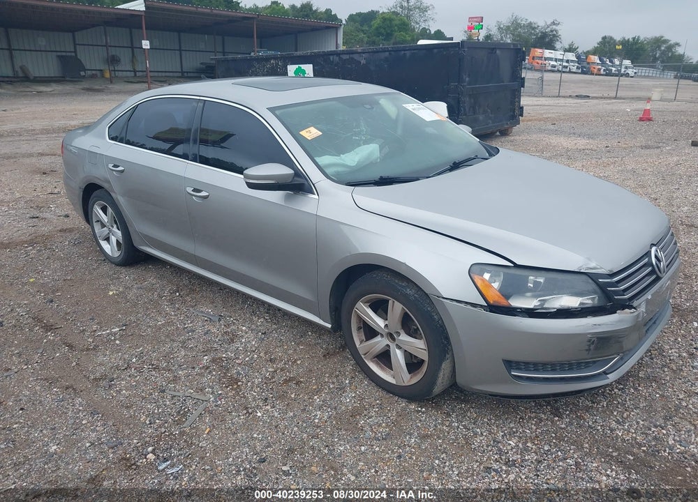 2013 VOLKSWAGEN PASSAT 2.5L SE VIN: 1VWBH7A3XDC080458