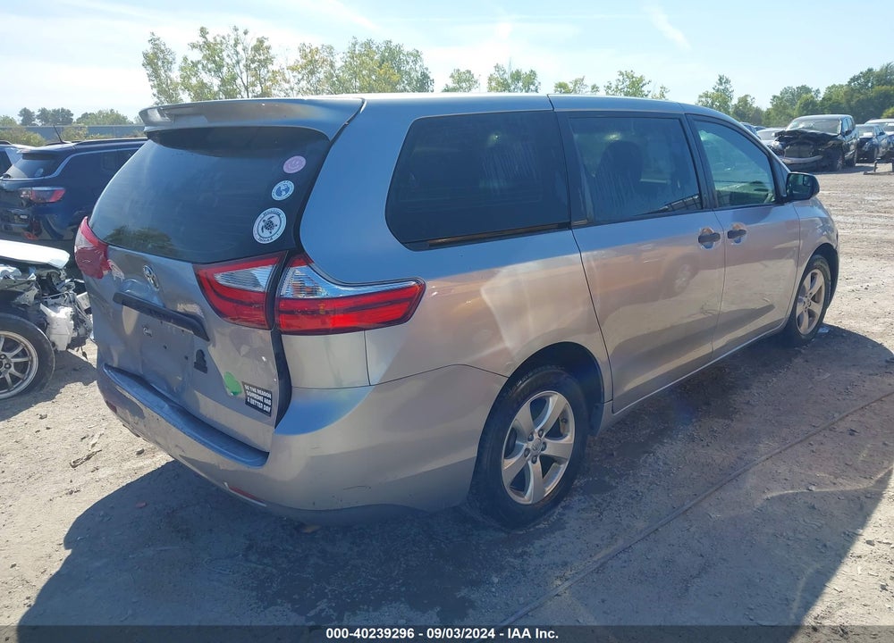2017 TOYOTA SIENNA L 7 PASSENGER VIN: 5TDZZ3DC6HS873831