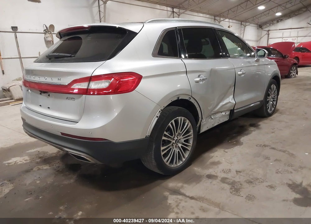 2016 LINCOLN MKX RESERVE VIN: 2LMTJ8LR4GBL70380