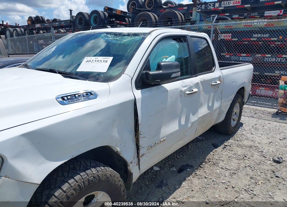 2020 RAM 1500 BIG HORN QUAD CAB 4X4 6'4 BOX VIN: 1C6SRFBT0LN280980