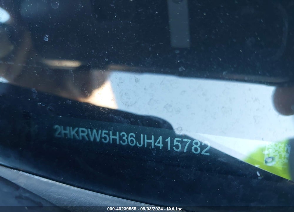 2018 HONDA CR-V LX VIN: 2HKRW5H36JH415782