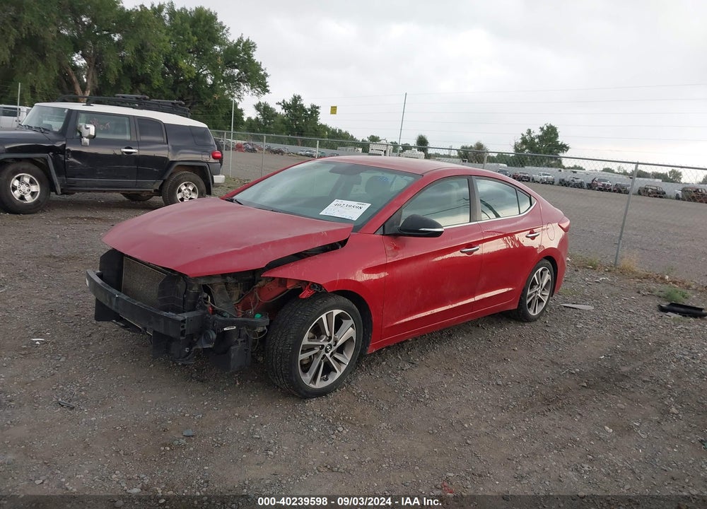 2017 HYUNDAI ELANTRA LIMITED VIN: 5NPD84LF0HH009412
