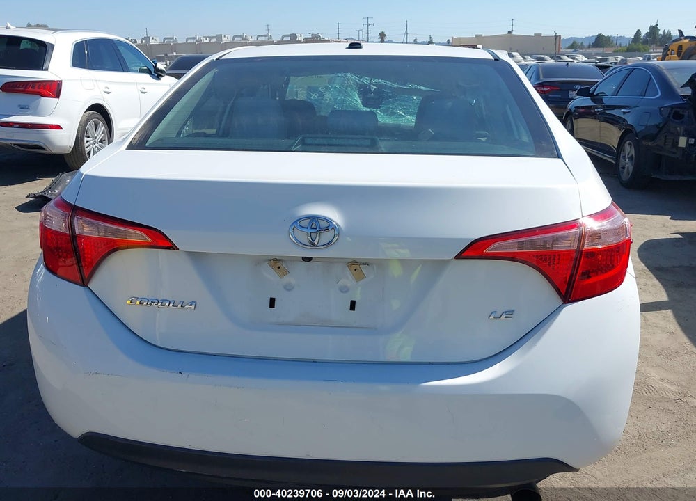 2017 TOYOTA COROLLA LE VIN: 5YFBURHE2HP646501