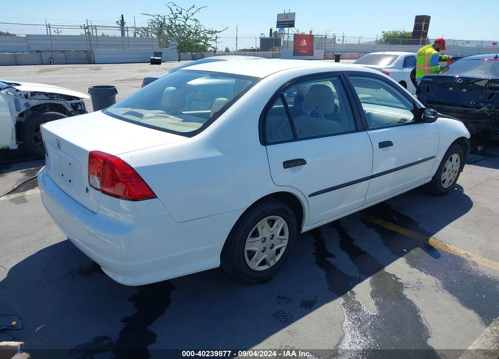 2005 HONDA CIVIC VP VIN: 2HGES16355H577456