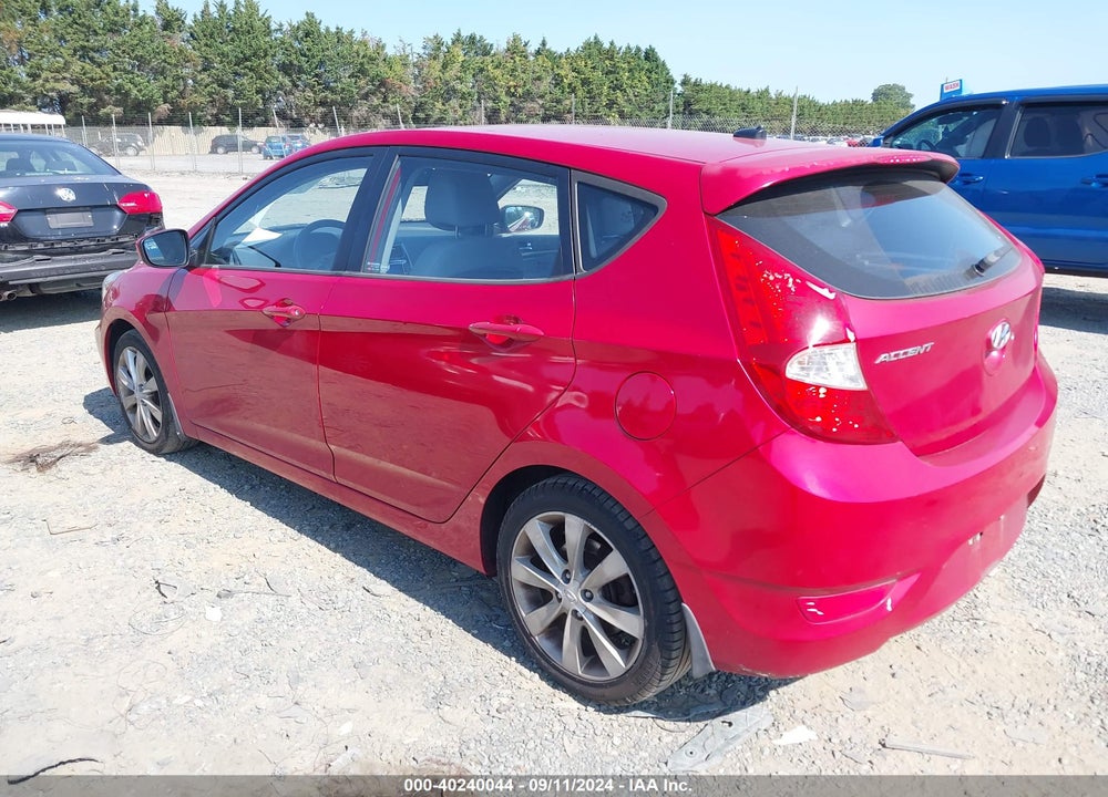 2012 HYUNDAI ACCENT SE VIN: KMHCU5AE6CU058745