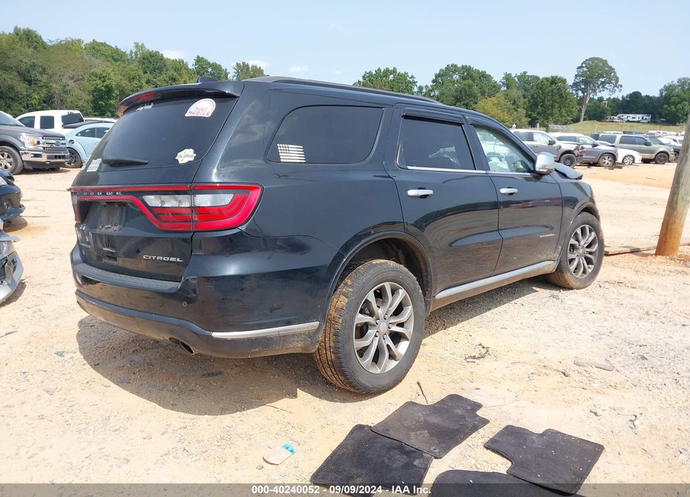 2018 DODGE DURANGO CITADEL ANODIZED PLATINUM AWD VIN: 1C4RDJEG9JC404695