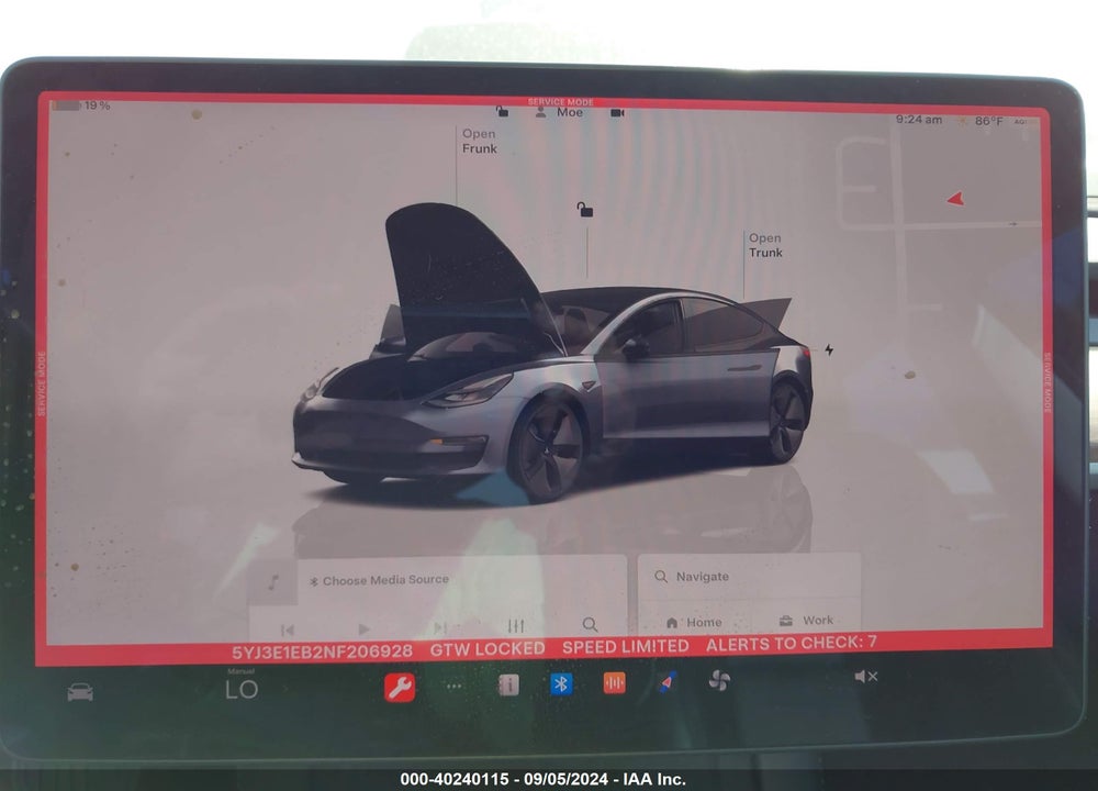 2022 TESLA MODEL 3 LONG RANGE DUAL MOTOR ALL-WHEEL DRIVE VIN: 5YJ3E1EB2NF206928