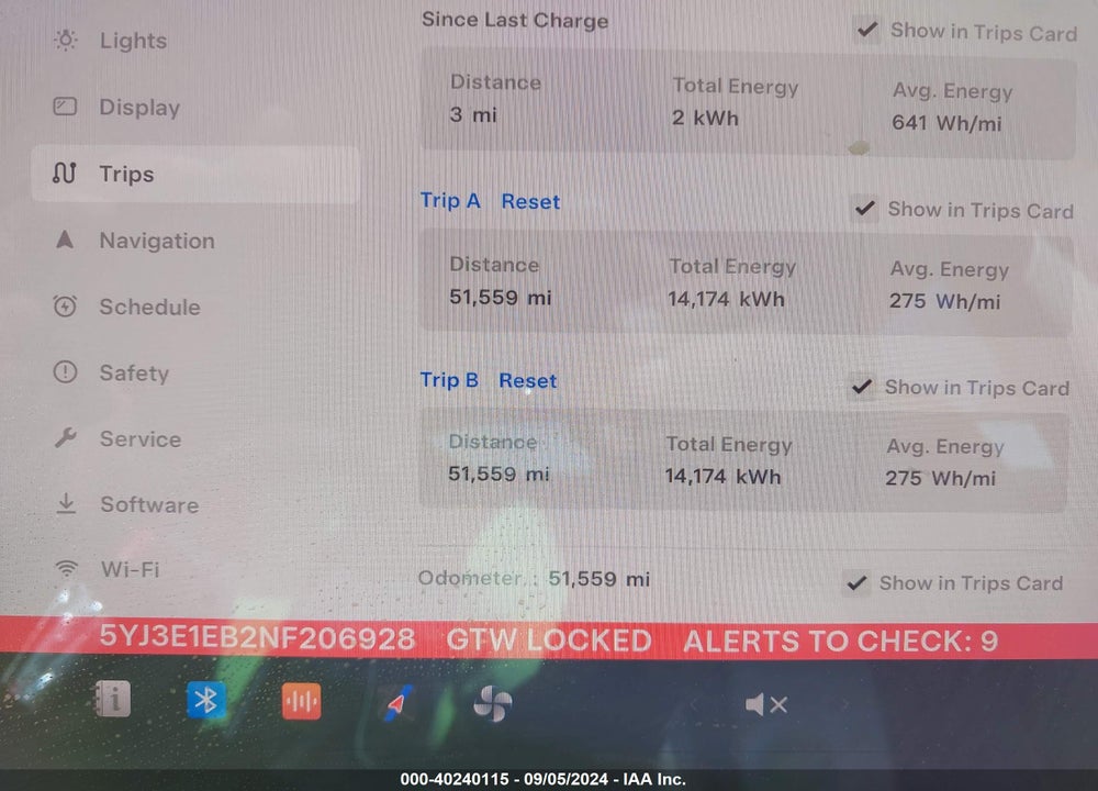 2022 TESLA MODEL 3 LONG RANGE DUAL MOTOR ALL-WHEEL DRIVE VIN: 5YJ3E1EB2NF206928