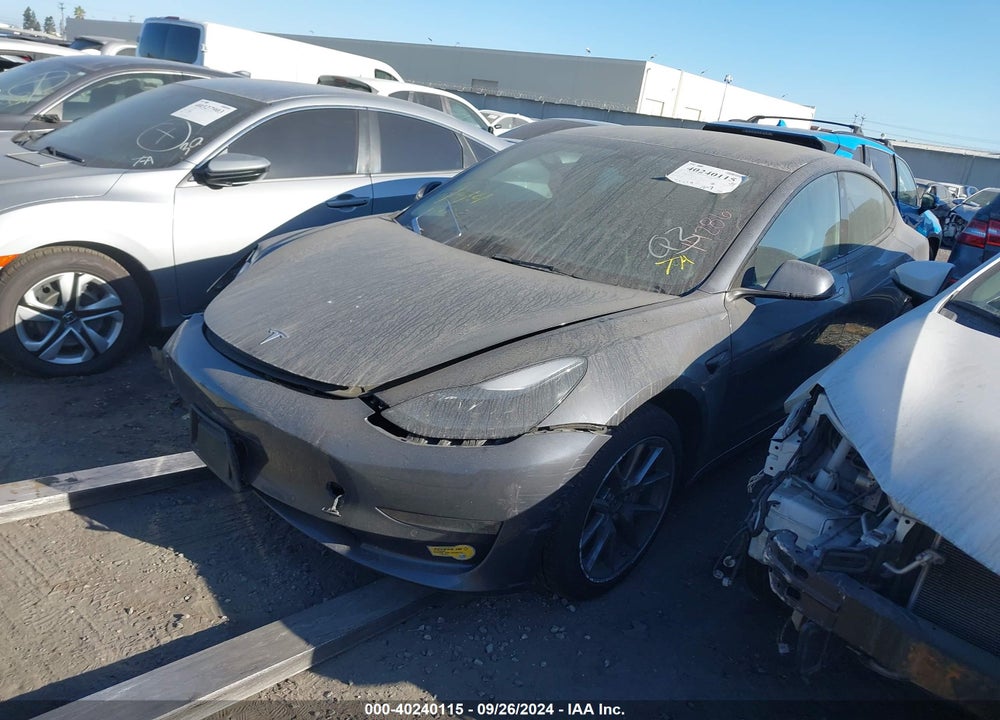 2022 TESLA MODEL 3 LONG RANGE DUAL MOTOR ALL-WHEEL DRIVE VIN: 5YJ3E1EB2NF206928