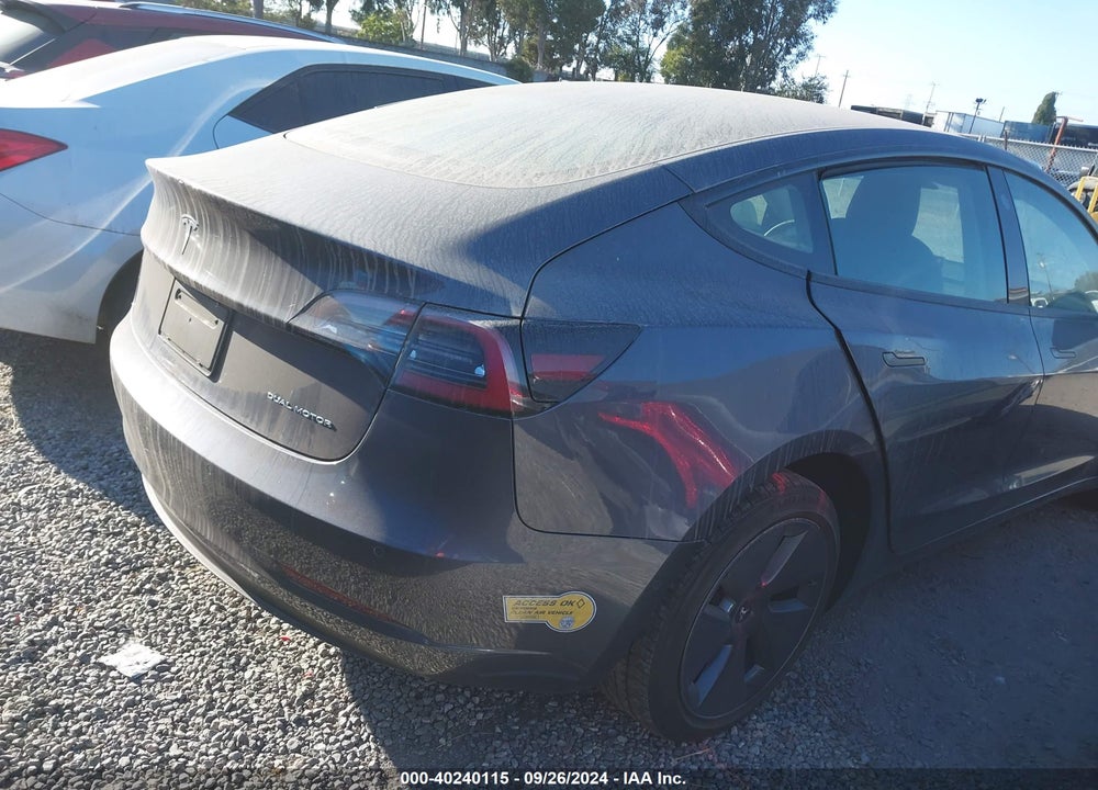 2022 TESLA MODEL 3 LONG RANGE DUAL MOTOR ALL-WHEEL DRIVE VIN: 5YJ3E1EB2NF206928