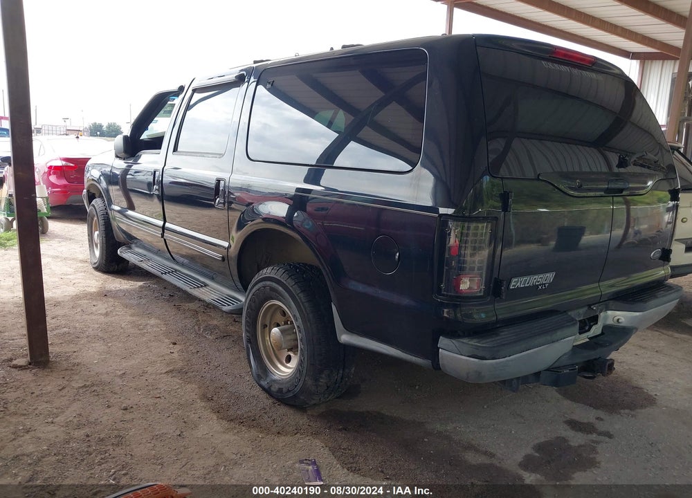 2000 FORD EXCURSION XLT VIN: 1FMNU41S3YEC51526