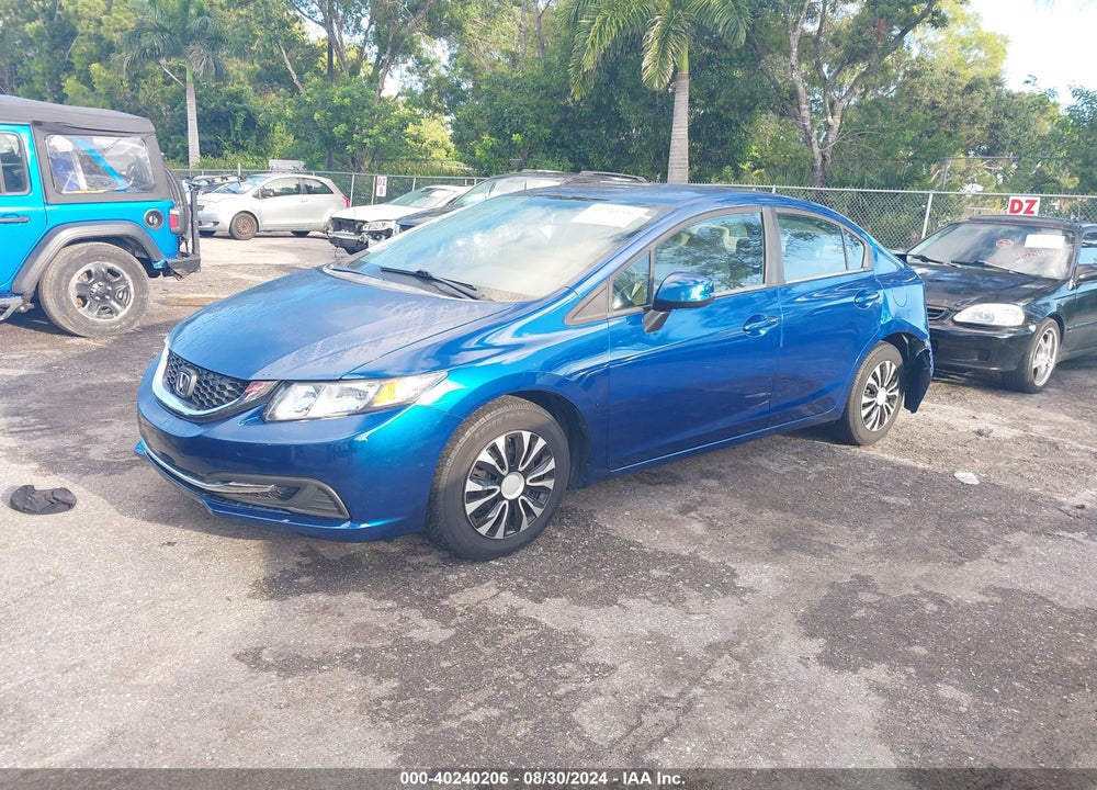 2013 HONDA CIVIC LX VIN: 19XFB2F58DE263577