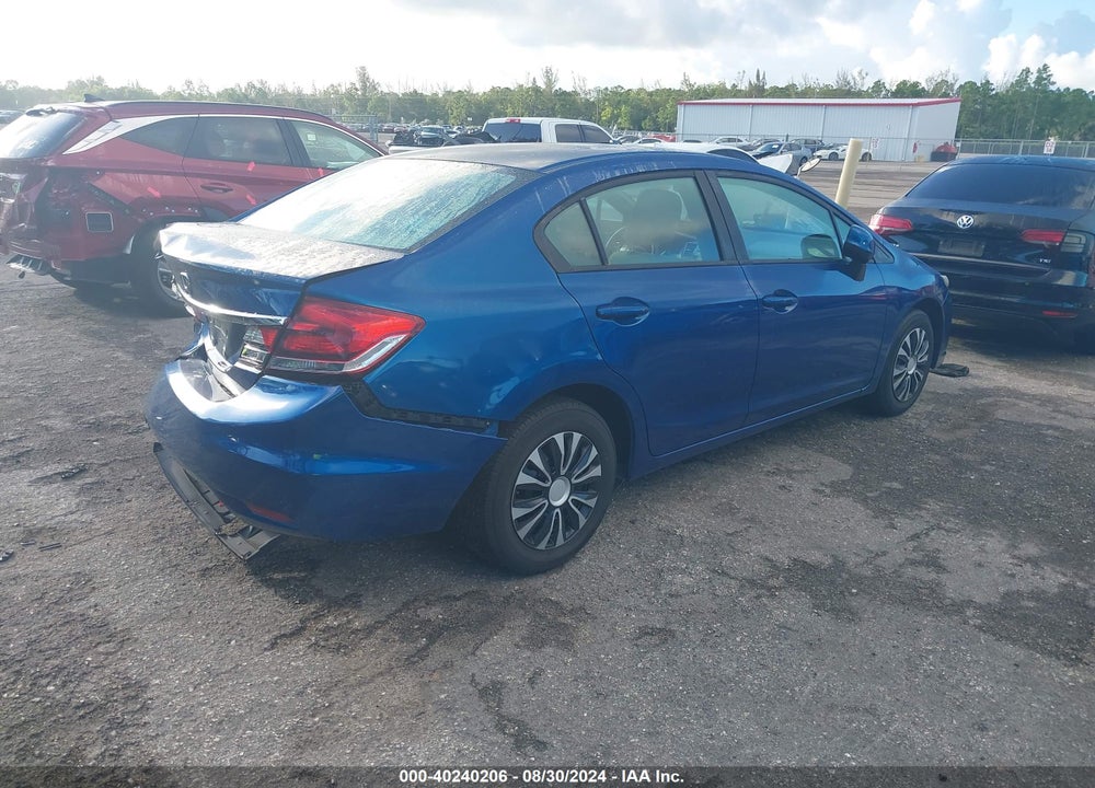 2013 HONDA CIVIC LX VIN: 19XFB2F58DE263577