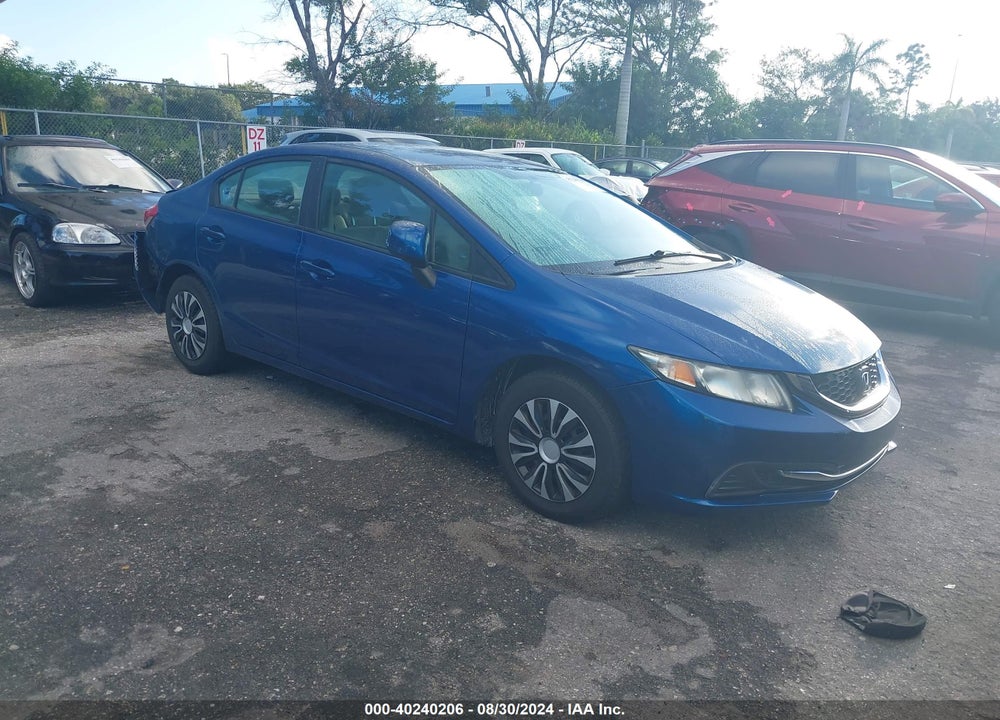 2013 HONDA CIVIC LX VIN: 19XFB2F58DE263577