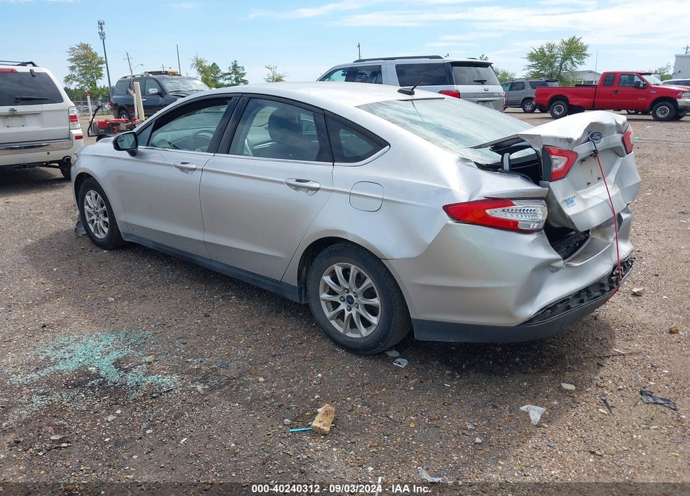 2016 FORD FUSION S VIN: 3FA6P0G74GR205524