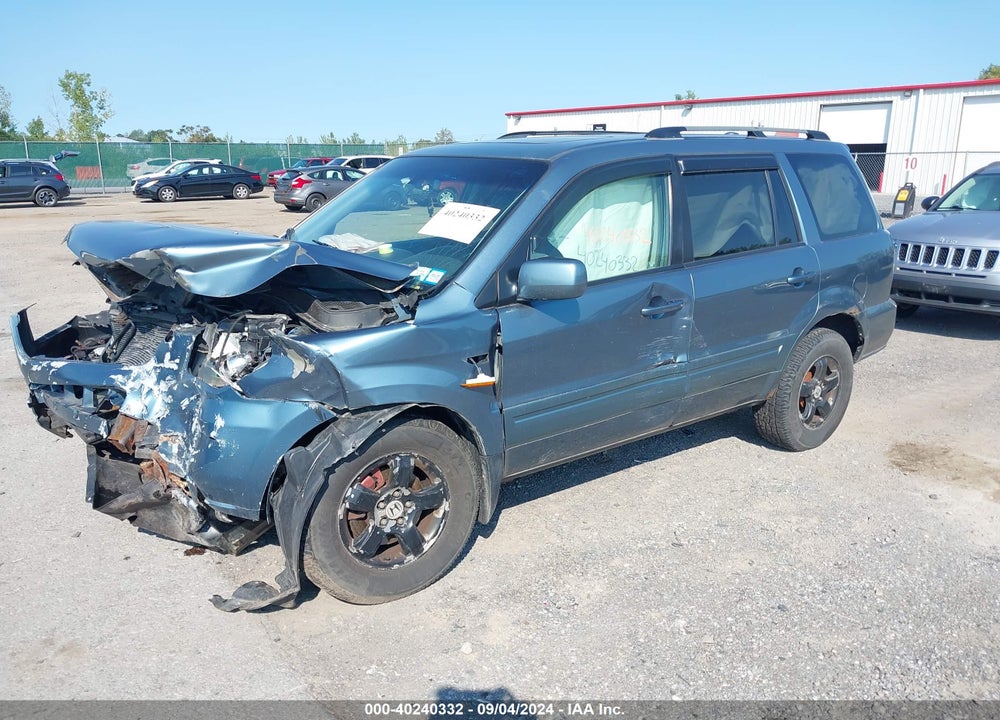 2006 HONDA PILOT EX-L VIN: 2HKYF18516H511932