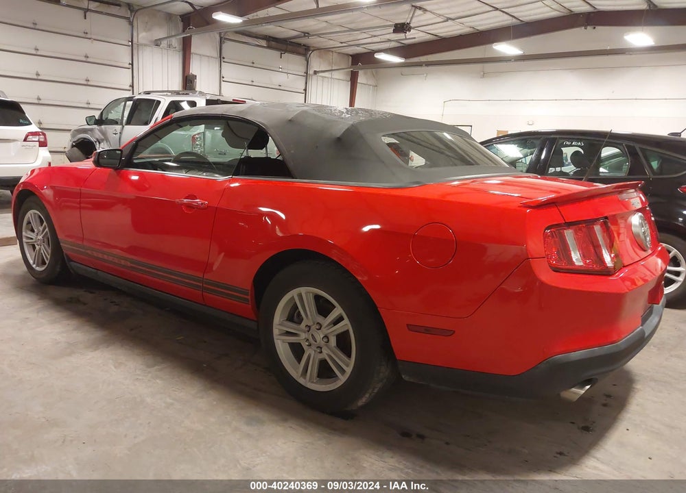 2012 FORD MUSTANG V6 VIN: 1ZVBP8EM5C5247114