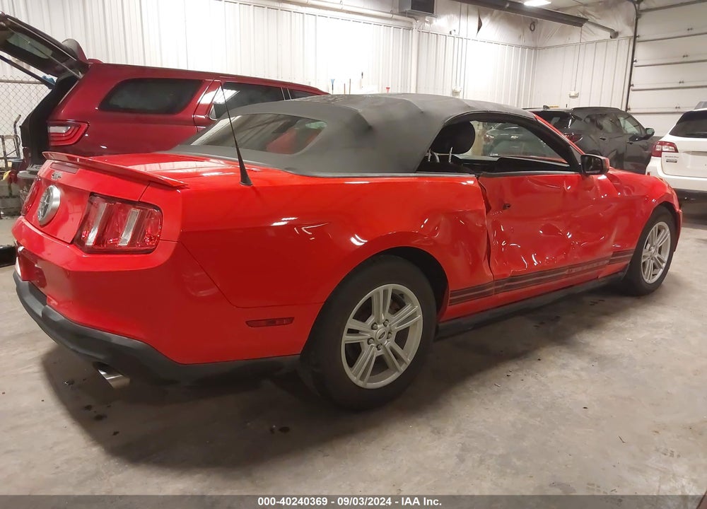 2012 FORD MUSTANG V6 VIN: 1ZVBP8EM5C5247114