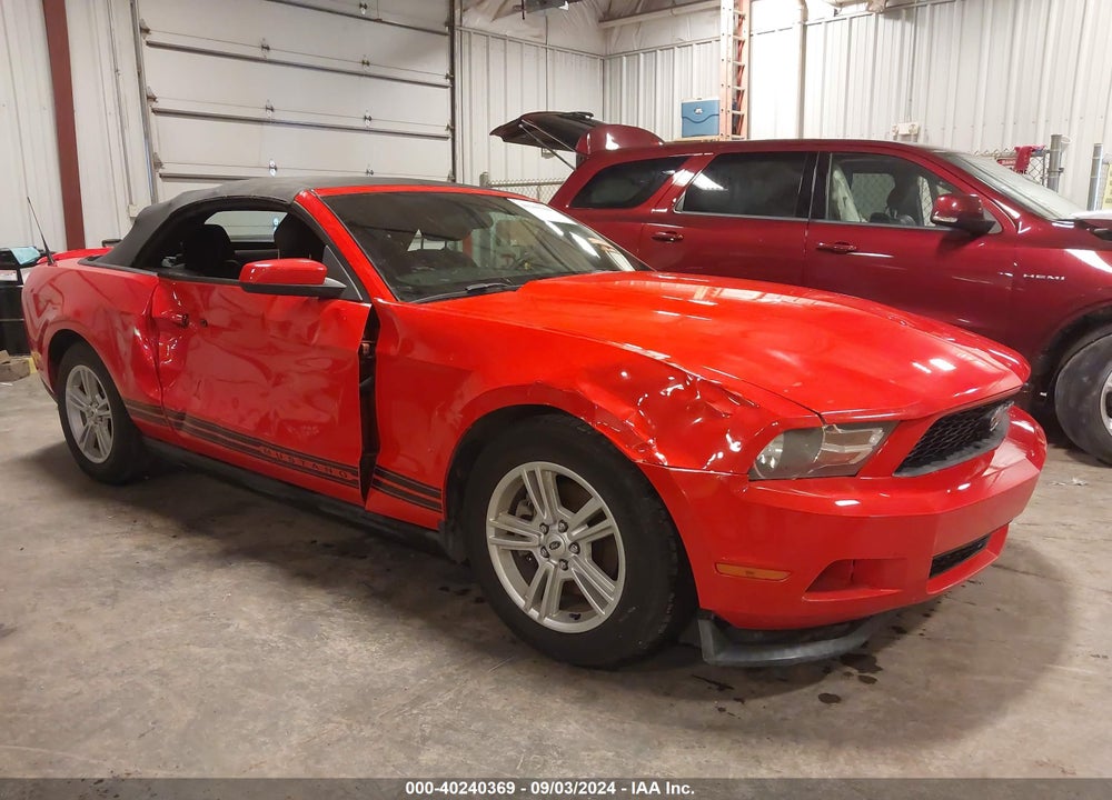 2012 FORD MUSTANG V6 VIN: 1ZVBP8EM5C5247114