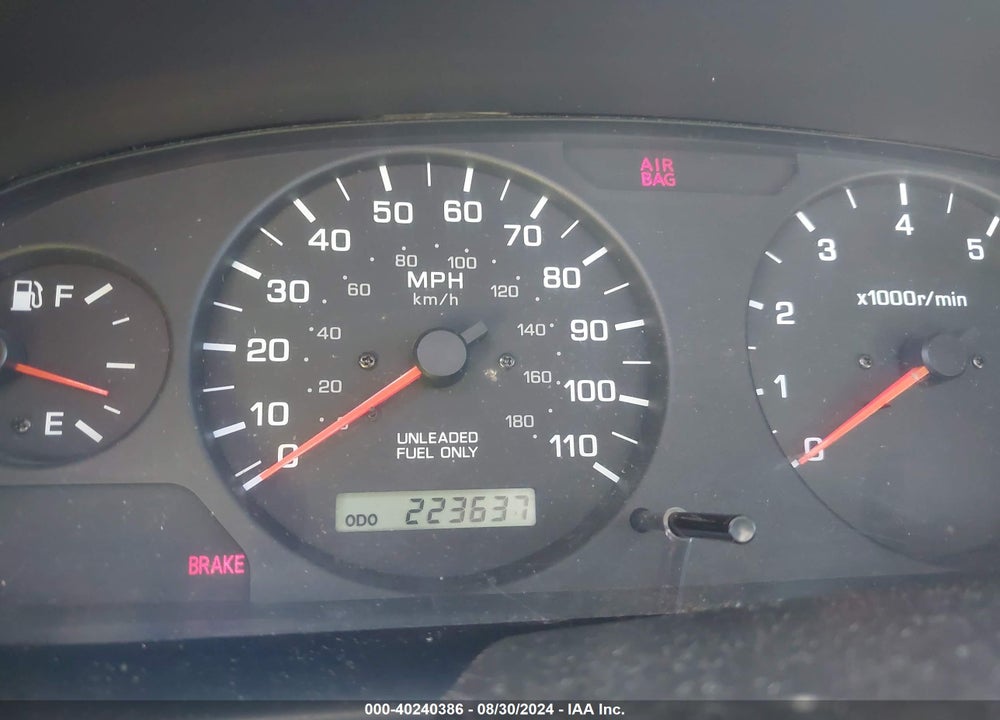 2000 NISSAN XTERRA SE/XE VIN: 5N1ED28Y1YC550913