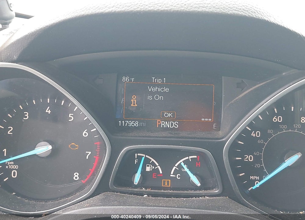 2019 FORD ESCAPE S VIN: 1FMCU0F7XKUB57757