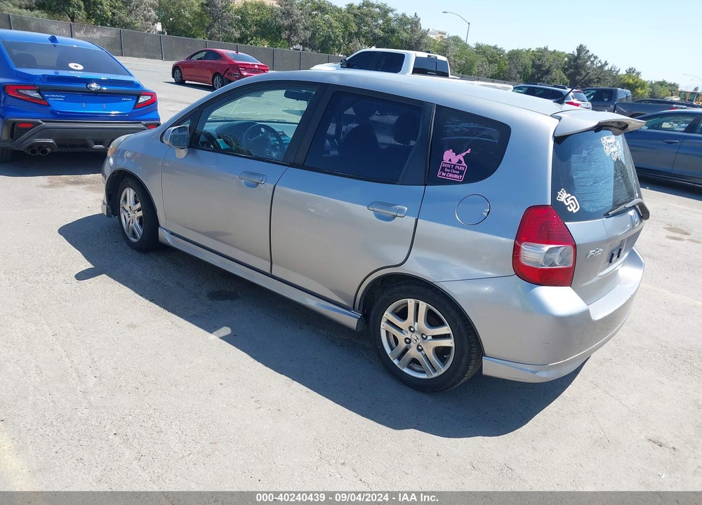 2008 HONDA FIT SPORT VIN: JHMGD38688S039947