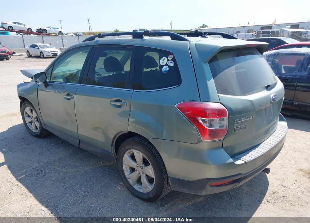 2015 SUBARU FORESTER 2.5I LIMITED VIN: JF2SJAHC9FH838582