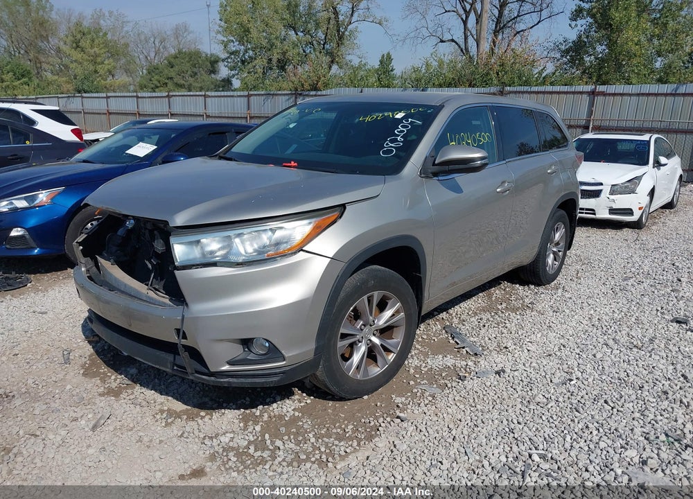 2015 TOYOTA HIGHLANDER LE PLUS V6 VIN: 5TDBKRFH5FS082009