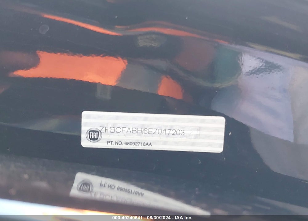2014 FIAT 500L EASY VIN: ZFBCFABH6EZ017203