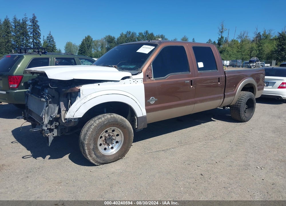 2011 FORD F-250 LARIAT VIN: 1FT7W2BT0BEC62512