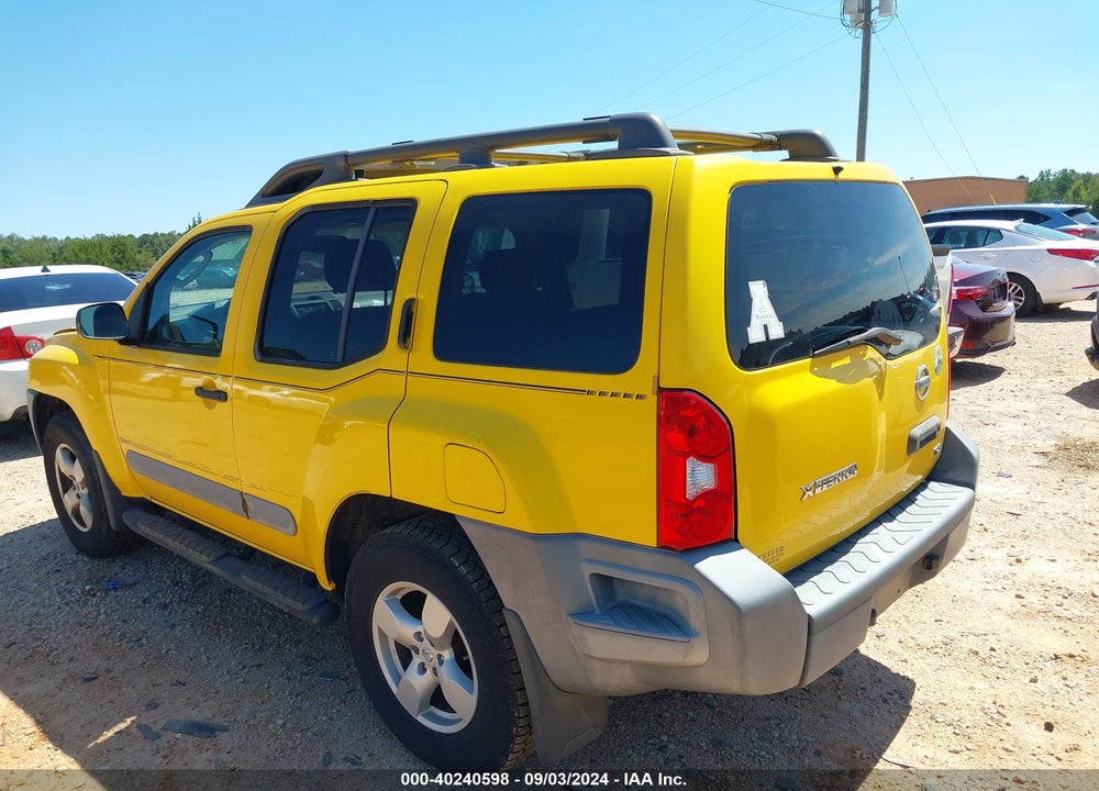 2005 NISSAN XTERRA SE VIN: 5N1AN08W65C609965