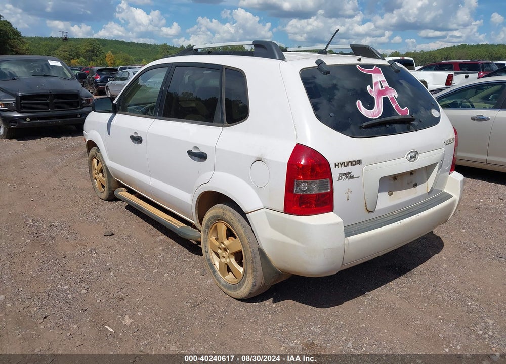 2008 HYUNDAI TUCSON GLS VIN: KM8JM12B58U755917