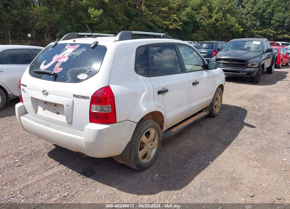 2008 HYUNDAI TUCSON GLS VIN: KM8JM12B58U755917