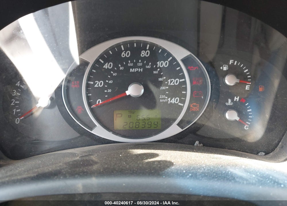 2008 HYUNDAI TUCSON GLS VIN: KM8JM12B58U755917