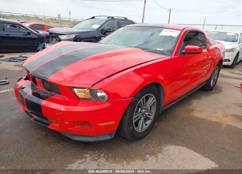 2012 FORD MUSTANG V6 PREMIUM VIN: 1ZVBP8AM1C5207859