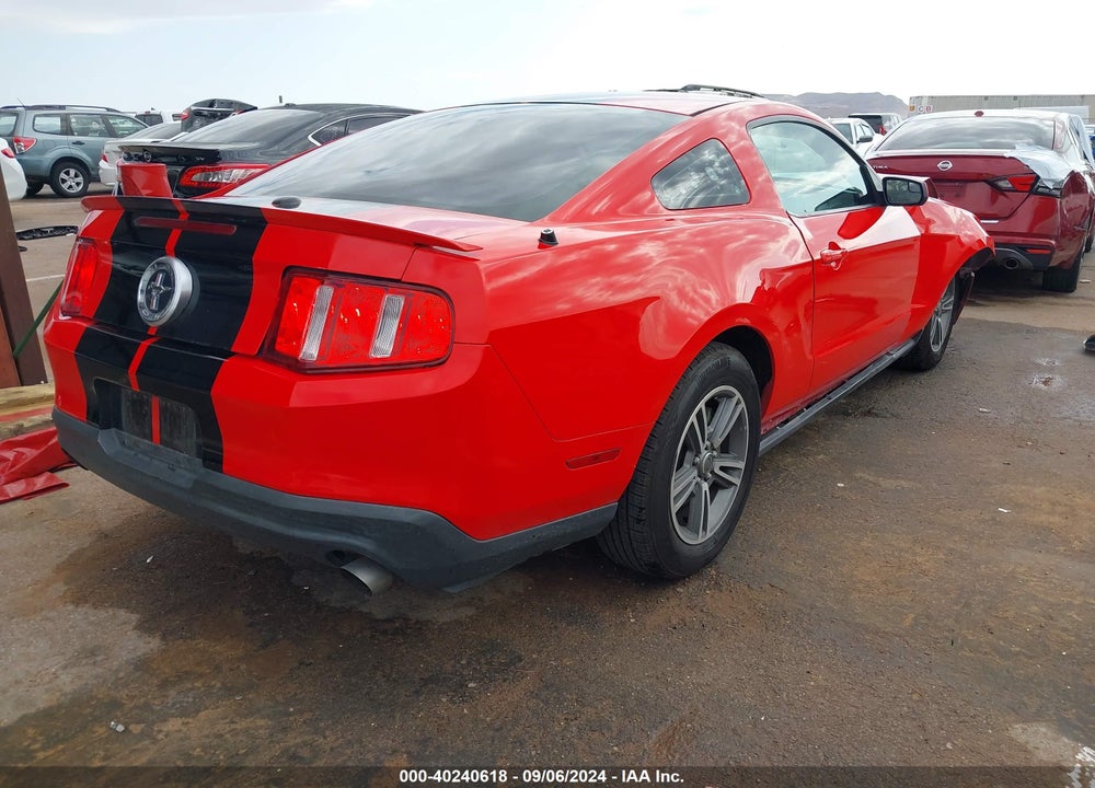 2012 FORD MUSTANG V6 PREMIUM VIN: 1ZVBP8AM1C5207859