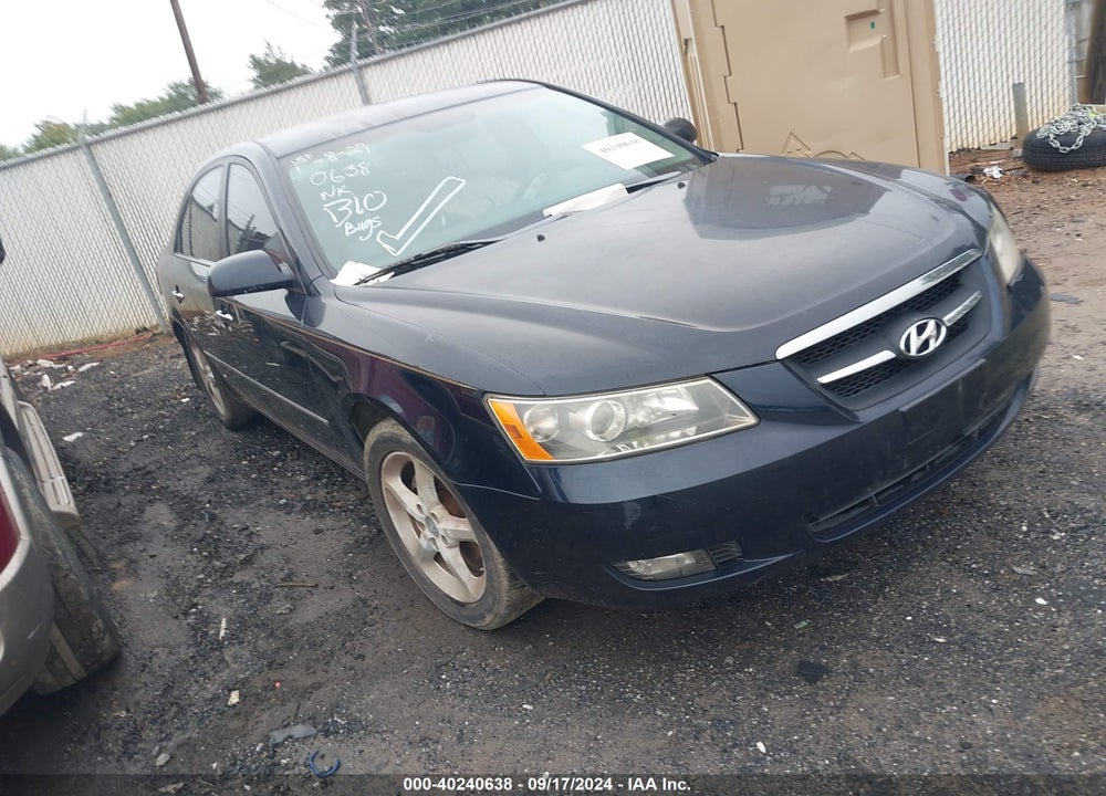 2008 HYUNDAI SONATA LIMITED/SE VIN: 5NPEU46C78H361601