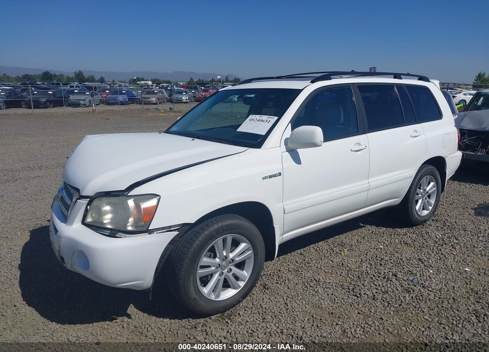2007 TOYOTA HIGHLANDER HYBRID LIMITED V6 VIN: JTEDW21A870021039