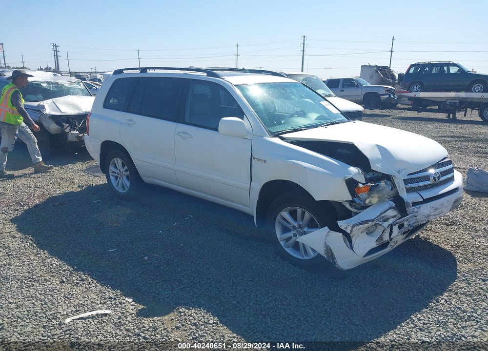 2007 TOYOTA HIGHLANDER HYBRID LIMITED V6 VIN: JTEDW21A870021039
