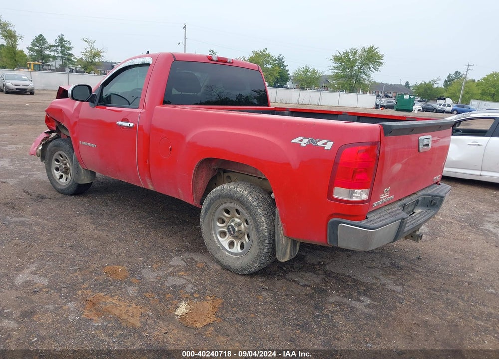 2009 GMC SIERRA 1500 WORK TRUCK VIN: 1GTEK14X79Z126152