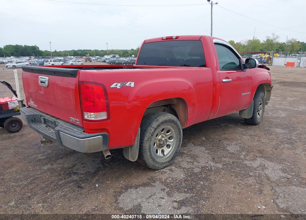 2009 GMC SIERRA 1500 WORK TRUCK VIN: 1GTEK14X79Z126152