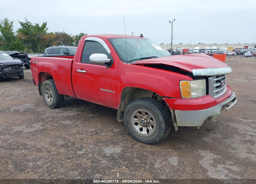 2009 GMC SIERRA 1500 WORK TRUCK VIN: 1GTEK14X79Z126152