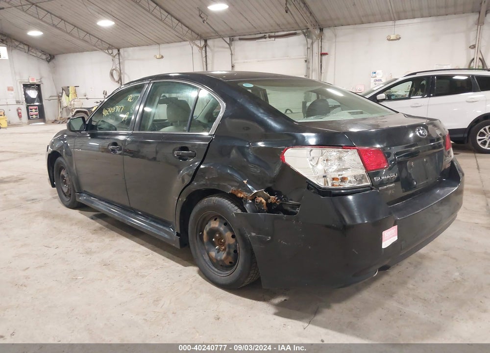 2010 SUBARU LEGACY 2.5I VIN: 4S3BMBA62A3211146