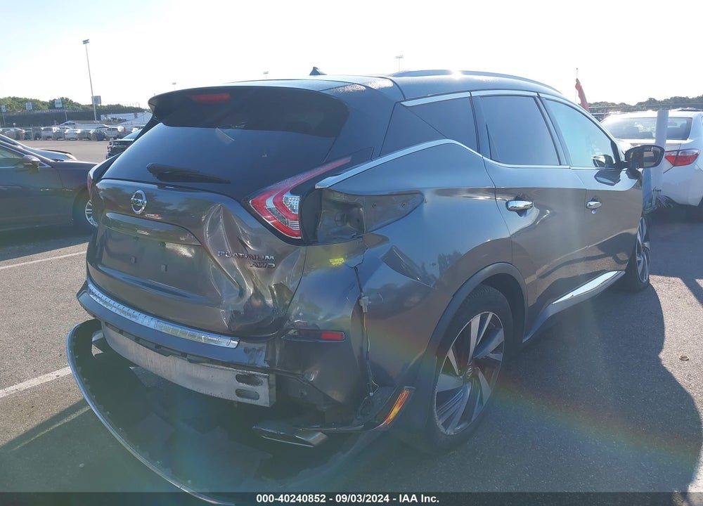 2015 NISSAN MURANO PLATINUM VIN: 5N1AZ2MH9FN213803