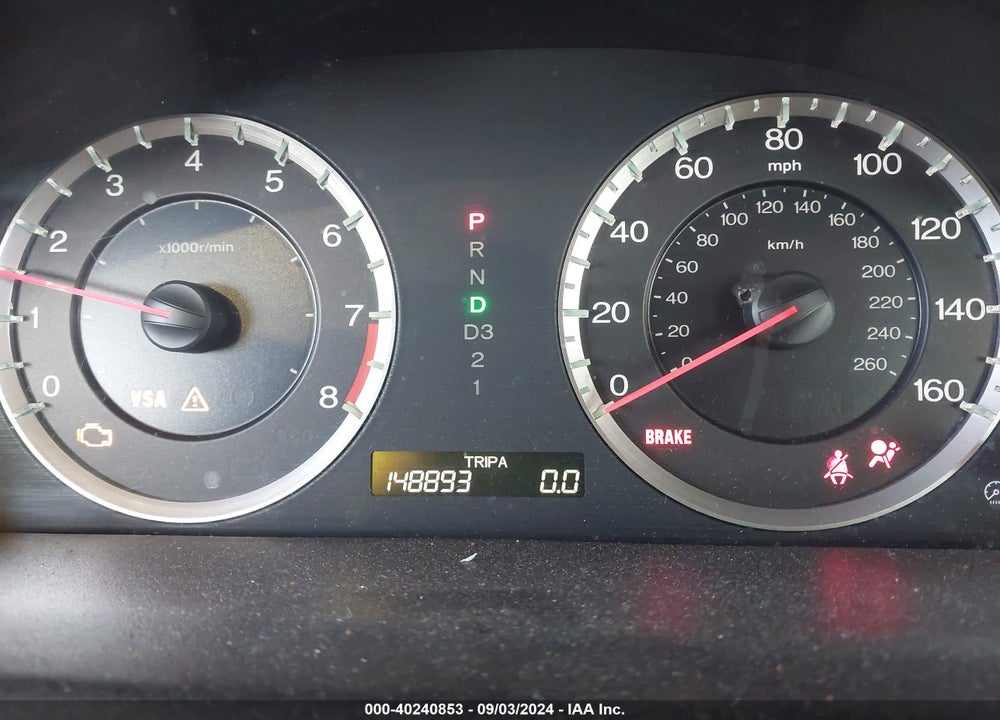 2009 HONDA ACCORD 2.4 EX VIN: 1HGCP26739A125527